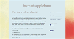 Desktop Screenshot of brownitapplebum.com