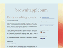 Tablet Screenshot of brownitapplebum.com
